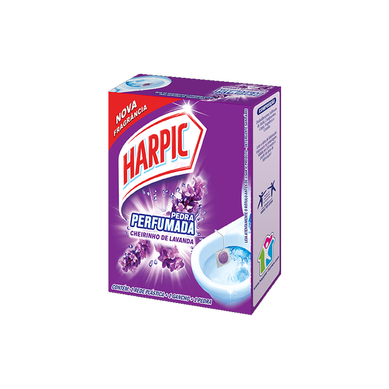 Pedra Sanitária Lavanda 25g Harpic Protelimp Distribuidora de