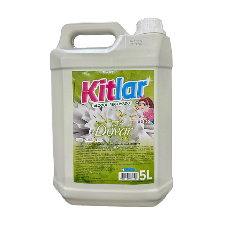 Álcool Perfumado Dovar 5 litros Kitlar