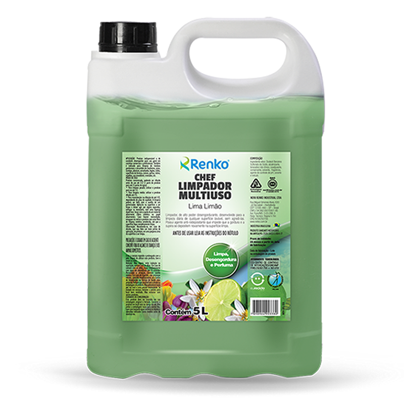 Chef Limpador Multiuso Lima Limão 5 litros Renko
