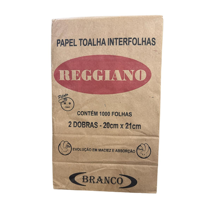 Papel Interfolha Branco 21x21 Com 1.000 Folhas Reggiano