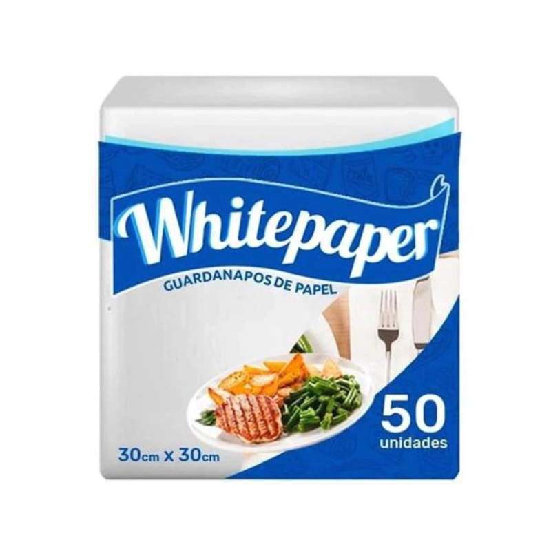 Guardanapo 30x30 Com 50 Folhas Whitepaper