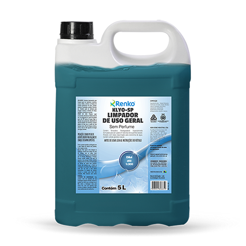 Klyo SP Limpador de Uso Geral Sem Perfume 5 litros Renko