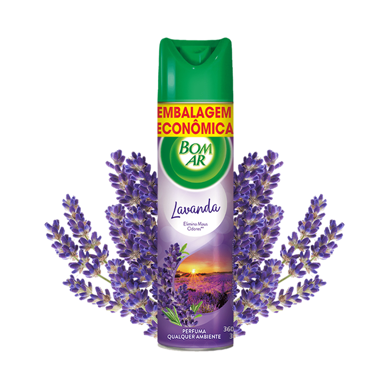 Desodorizador de Ambiente Campos de Lavanda 360ml Bom Ar