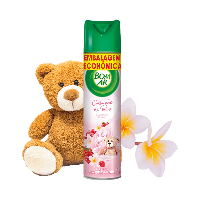 Desodorizador de Ambiente Cheirinho de Talco 360ml Bom Ar
