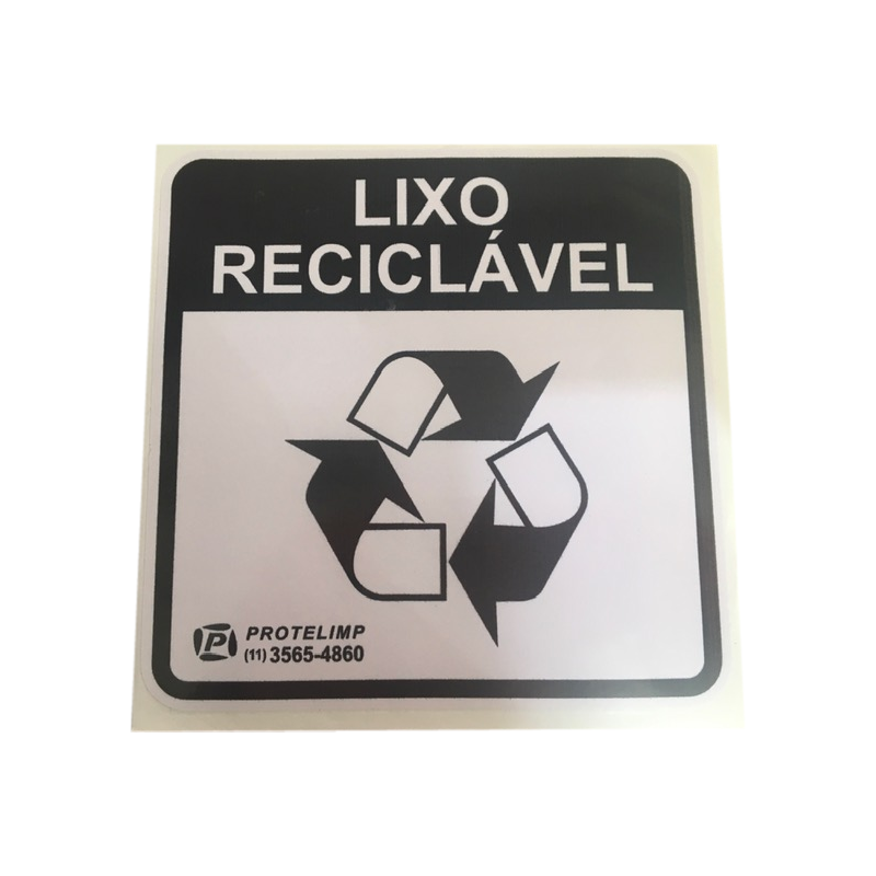 Adesivo Coleta Seletiva reciclável