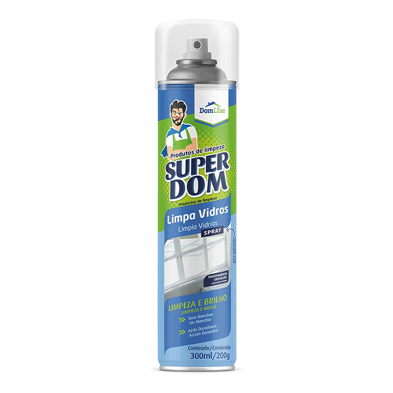 Limpa Vidros Spray Dom Line 300ml Baston