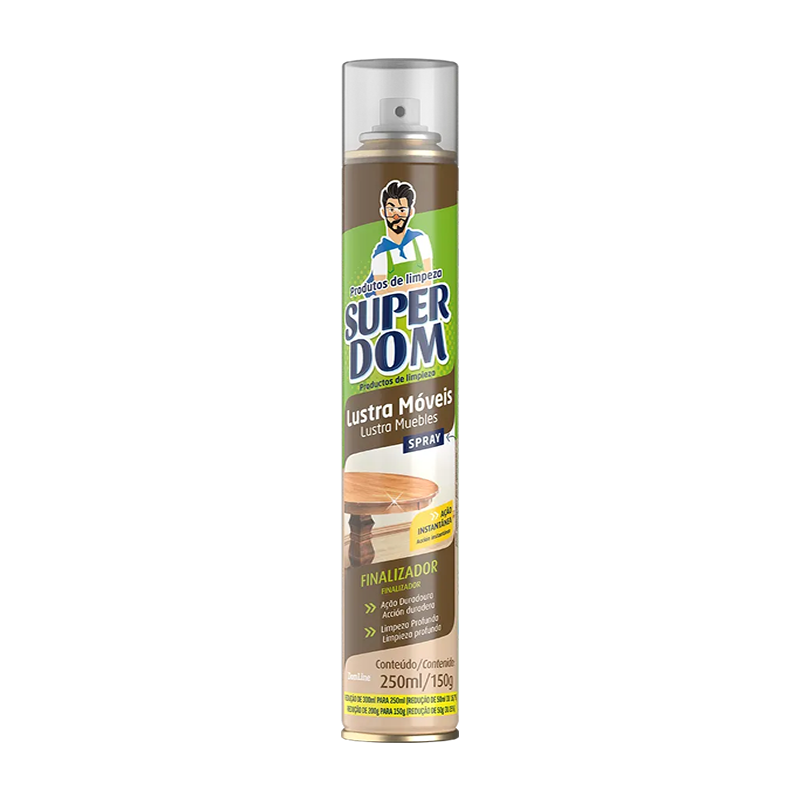 Lustra Móveis Spray Super Dom 250ml Baston