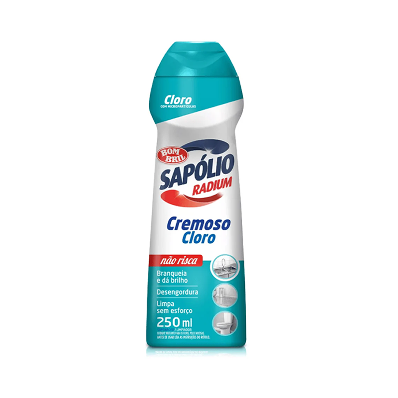 Sapólio Radium Líquido Cremoso Com Cloro 250ml Bombril