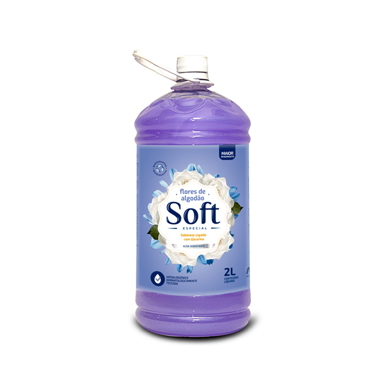 Sabonete Líquido Flores de Algodão 2 litros Soft Especial