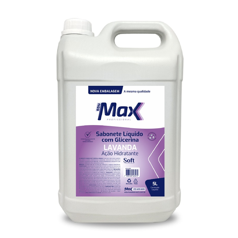 Sabonete Líquido Lavanda 5 litros Soft Edumax