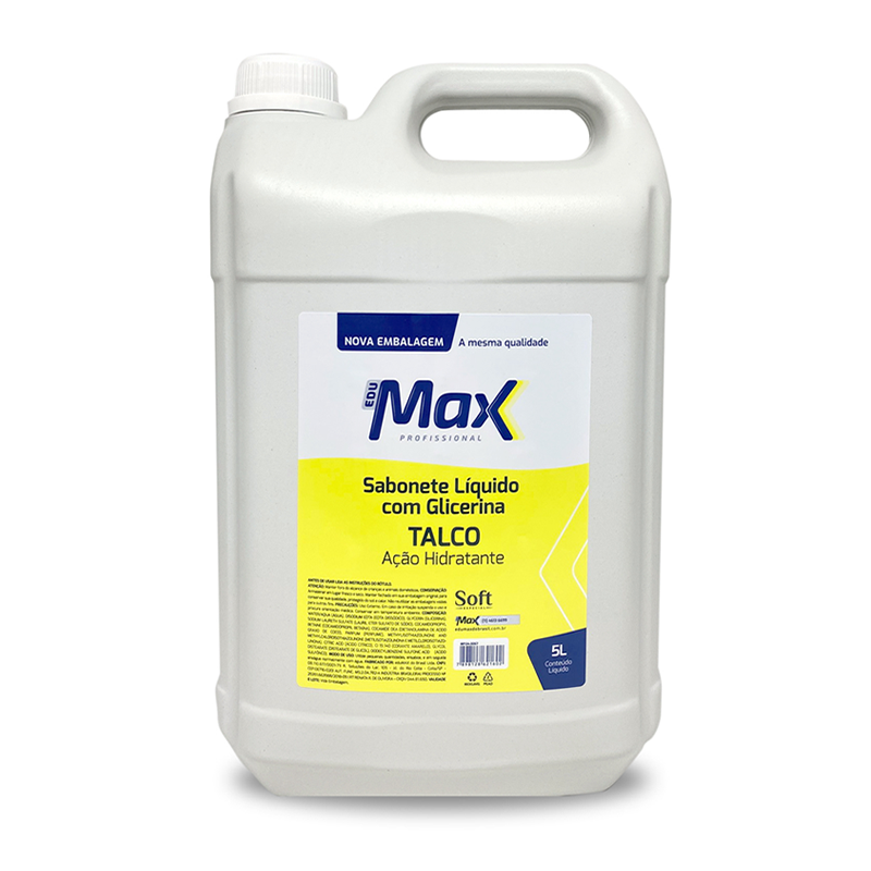 Sabonete Líquido Talco 5 litros Soft Edumax