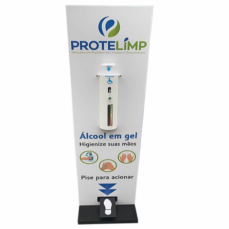Totem Dispensador de Álcool em Gel