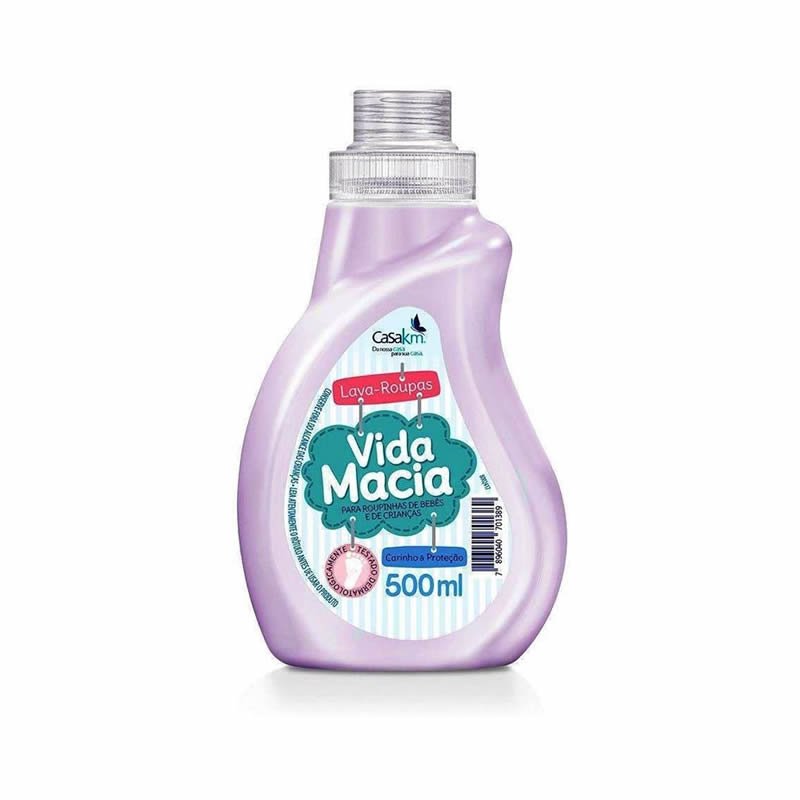 Lava Roupas Líquido Vida Macia 500ml