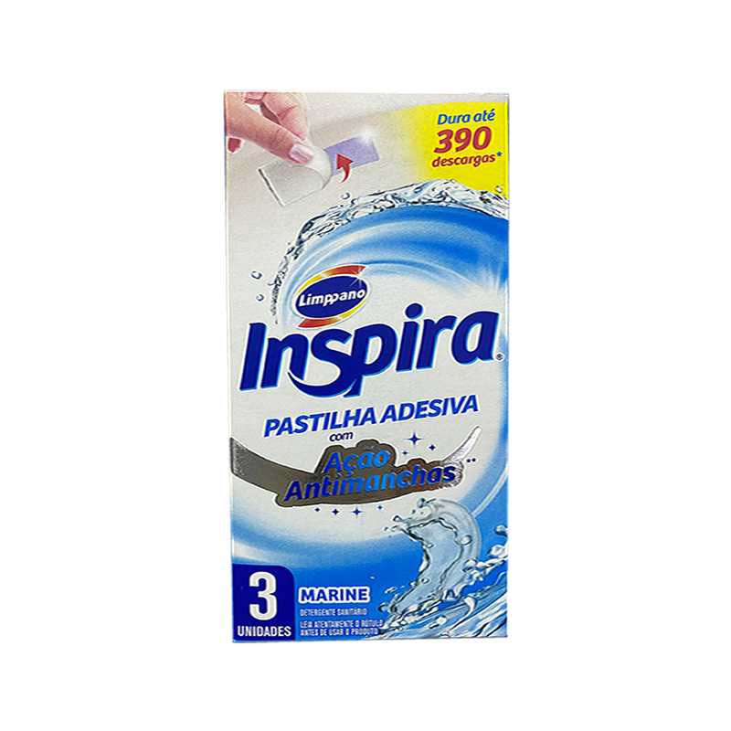 Pastilha Adesiva Inspira Marine Com 3 Unidades Limppano