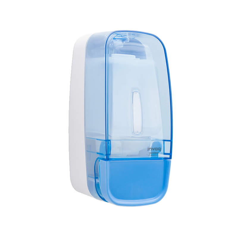 Saboneteira Líquida Compacta Azul Com Reservatório 600ml Invoq Premisse