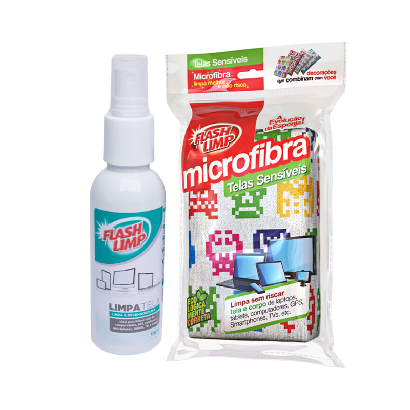 Kit Limpa Telas Flash Limp