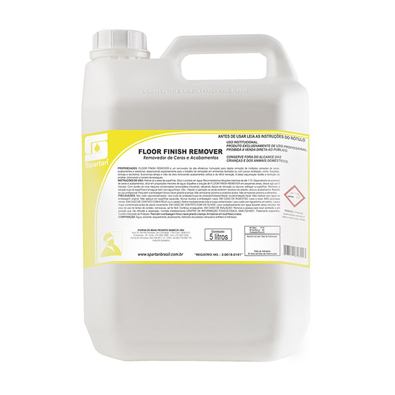 Floor Finish Remover Removedor de Ceras e Acabamentos 5 litros Spartan