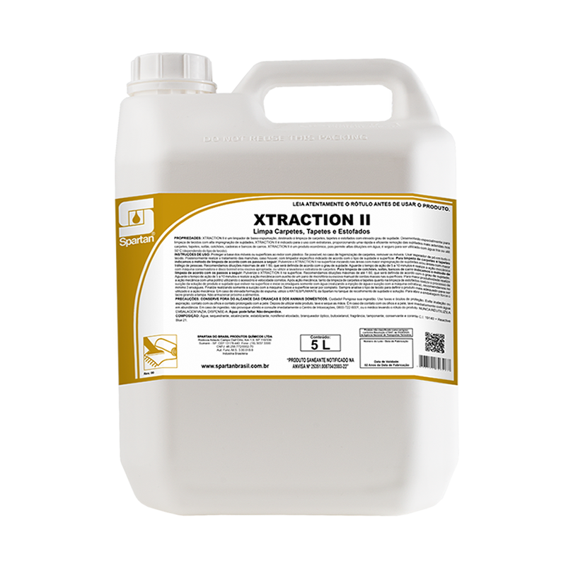 Xtraction II Limpa Carpetes e Tapetes 5 litros Spartan
