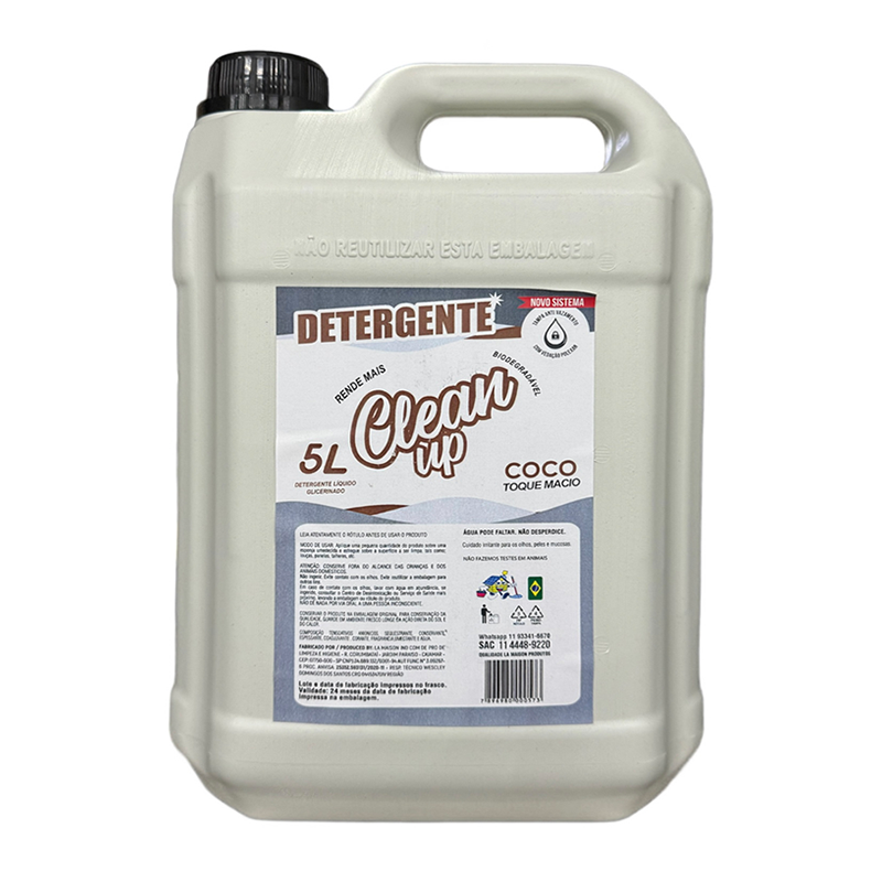 Detergente de Coco 5 litros Clean Up