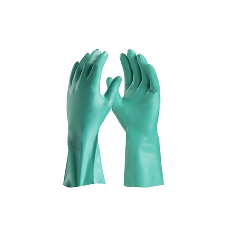 Luva Nitrílica Verde 33cm M