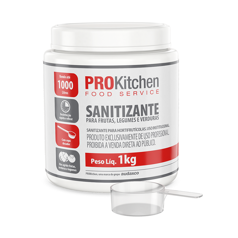 ProKitchen Sanitizante de Frutas, Verduras e Legumes 1kg Audax