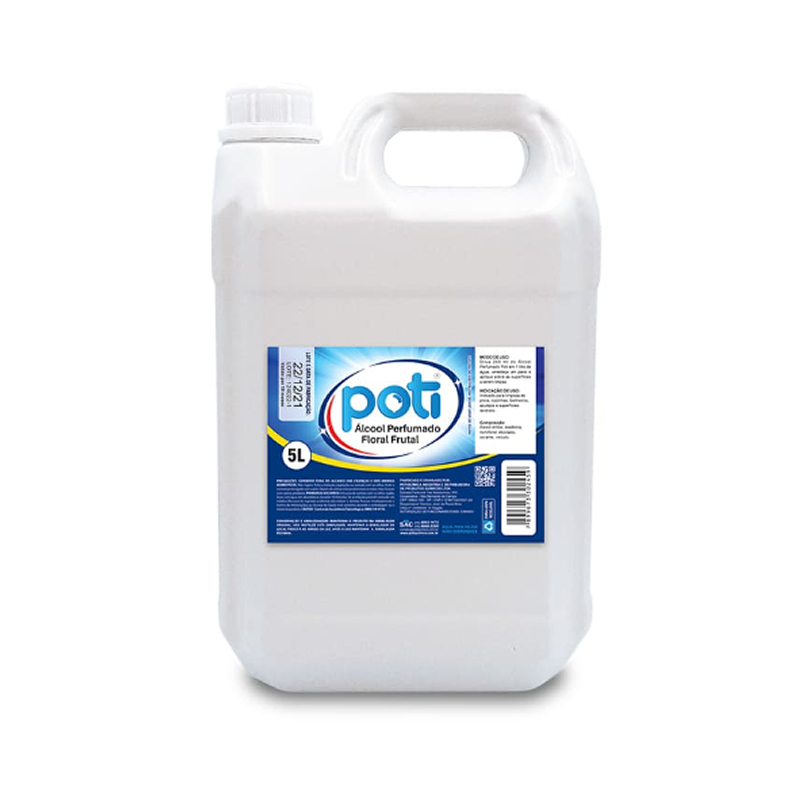 Álcool Perfumado Floral 5L Poti