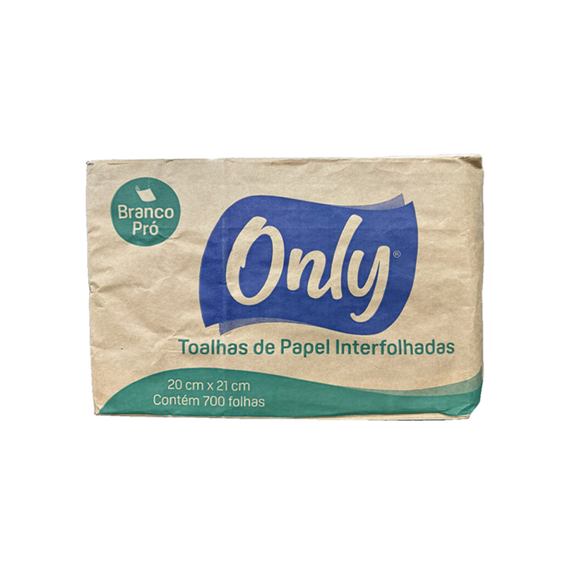 Papel Interfolha Branco Pro 20x21 com 700 Folhas Only
