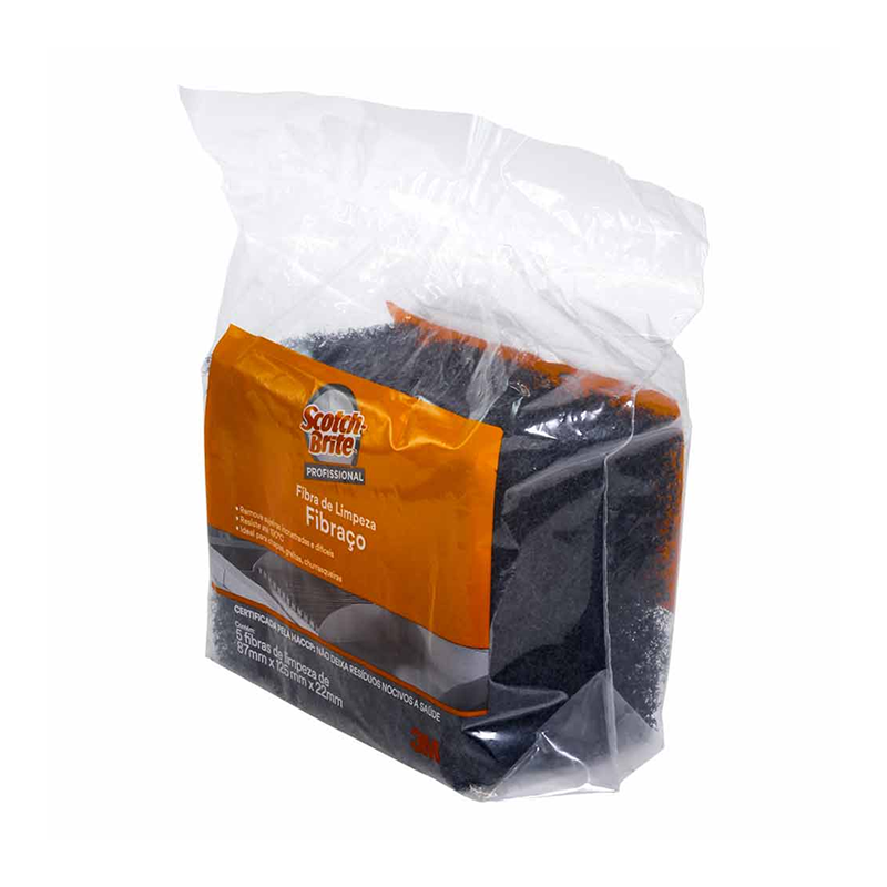 Fibra Abrasiva Fibraço Com 5 Unidades Scoth Brite