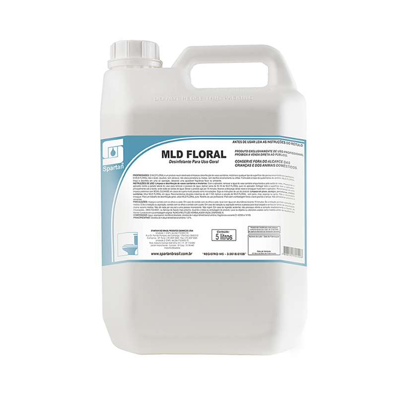 MLD Floral Desinfetante Para Uso Geral 5 litros Spartan