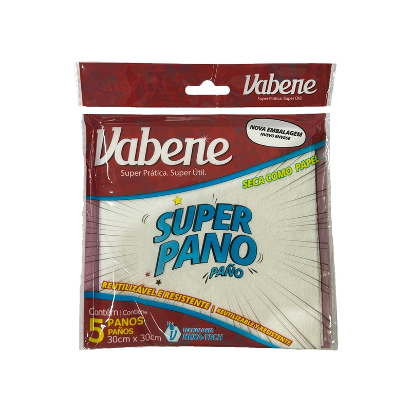 Super Pano Branco Com 5 Unidades 30x30 Vabene