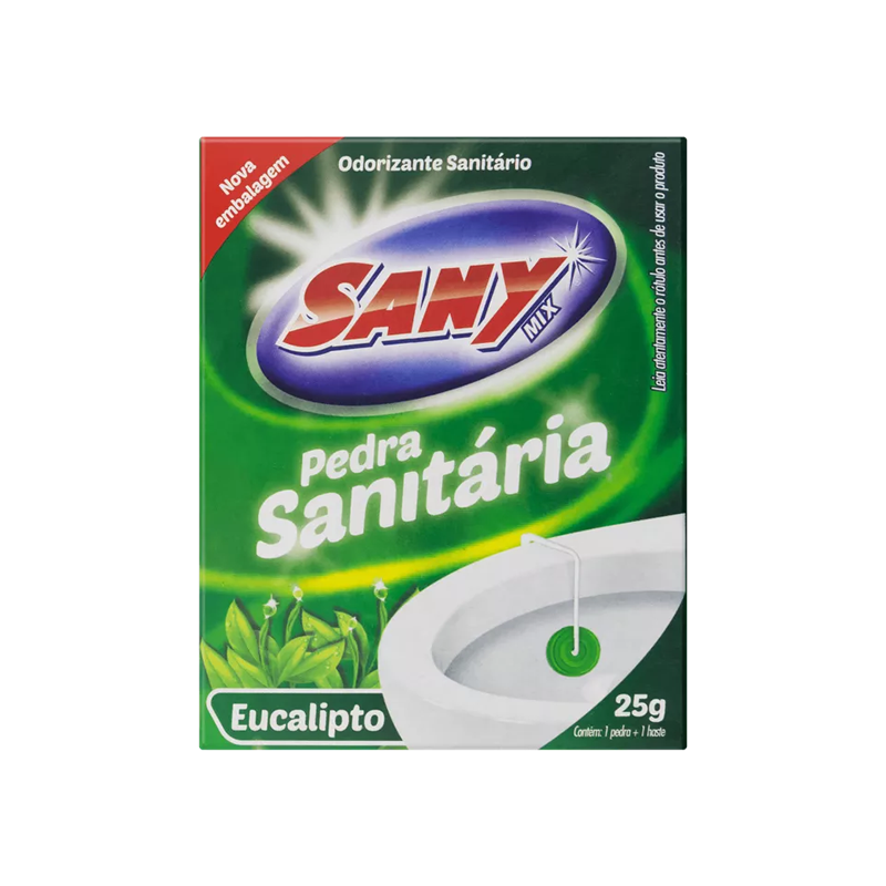 Pedra Sanitária Eucalipto 25g Sany