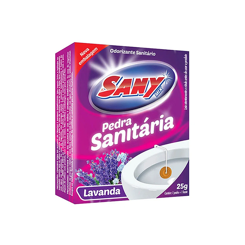 Pedra Sanitária Lavanda 25g Sany