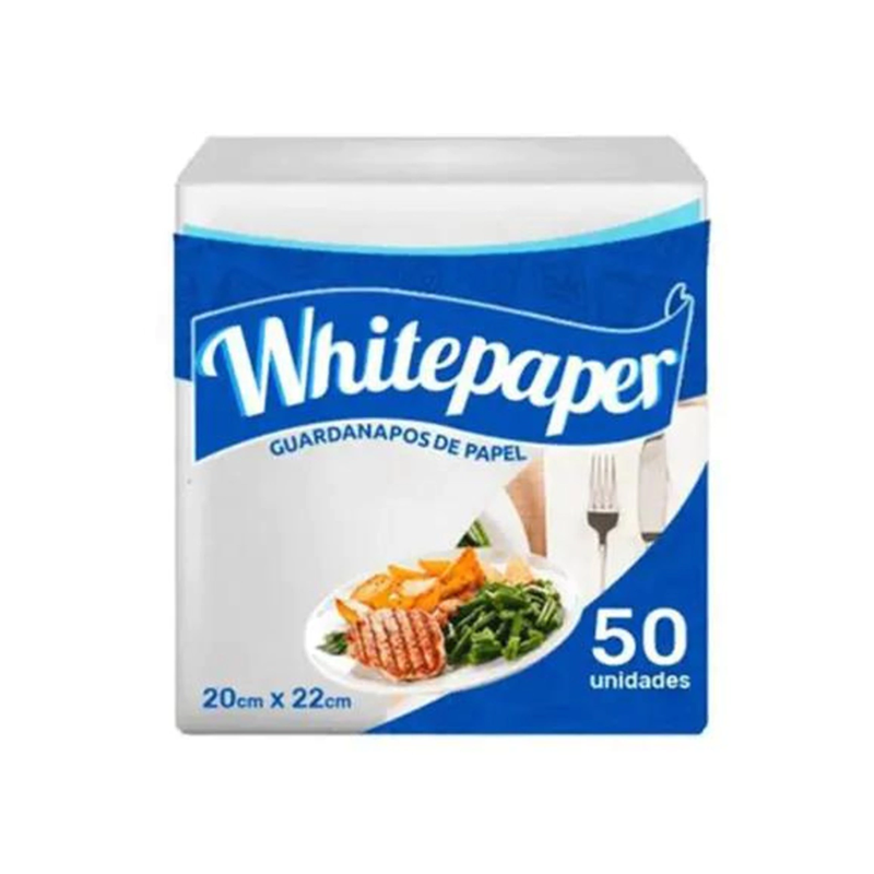 Guardanapo 20x22 Com 50 Folhas Whitepaper