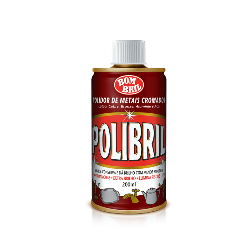 Polidor de Metais e Cromados Polibril 200ml Bombril