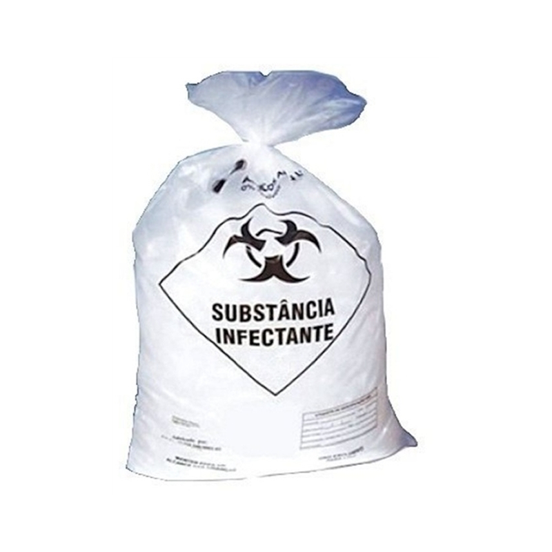 Pacote de Saco de lixo Branco Infectante 200 litros
