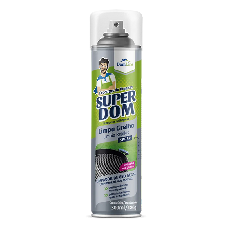 Limpa Grelha Spray Super Dom 300ml Baston