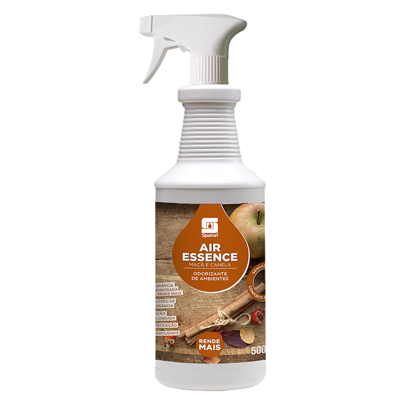 Odorizante de Ambientes Air Essence Maçã e Canela 500ml Spartan