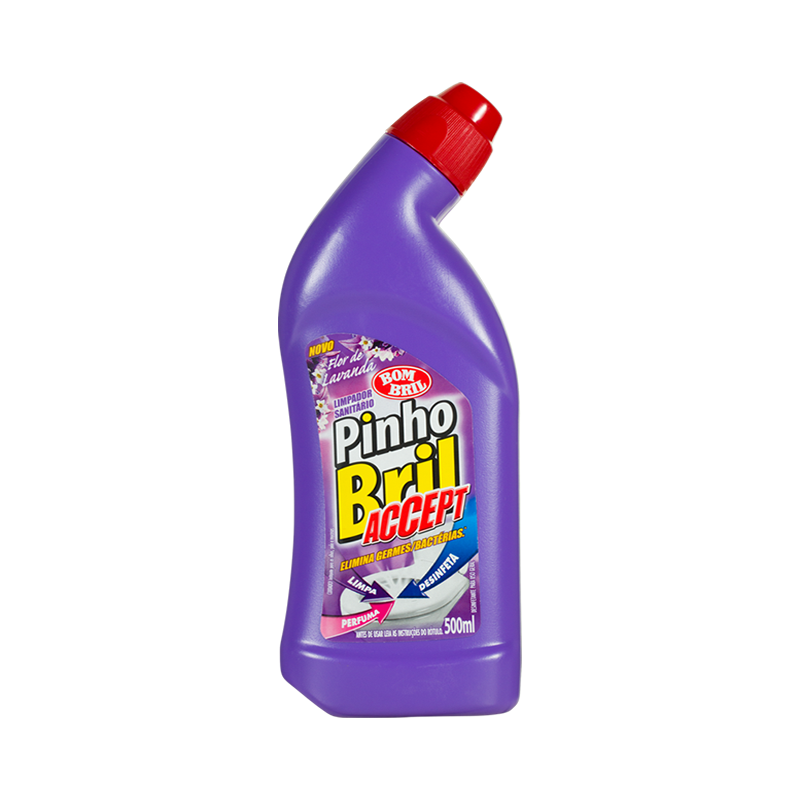 Limpador Sanitário Pinho Bril Accept Flor de Lavanda 500ml Bombril