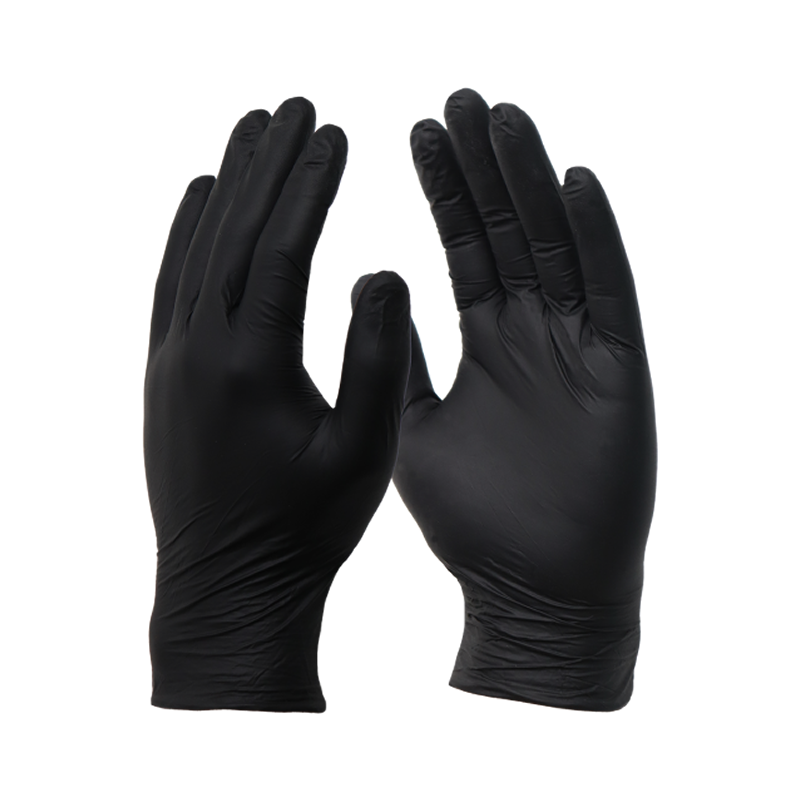 Luva Nitrílica Preta GG Sem Pó Com 100 Unidades