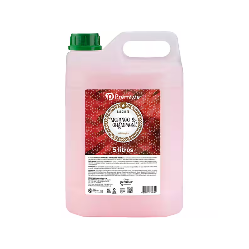 Sabonete Líquido Morango e Champagne 5 litros Premisse