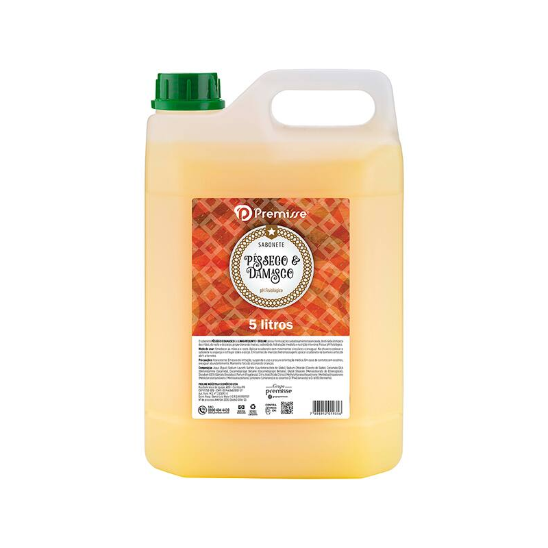 Sabonete Líquido Pêssego e Damasco 5 litros Premisse