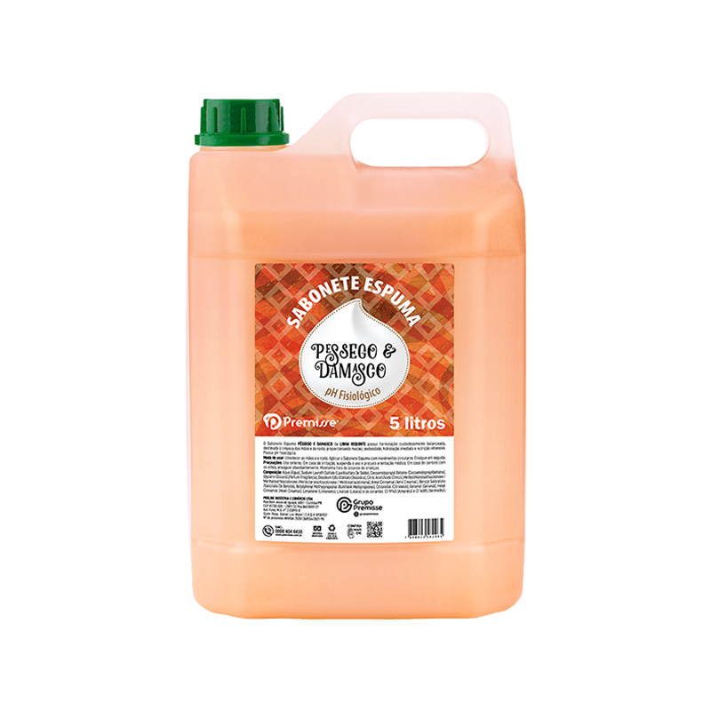 Sabonete Espuma Pêssego e Damasco 5 litros Premisse