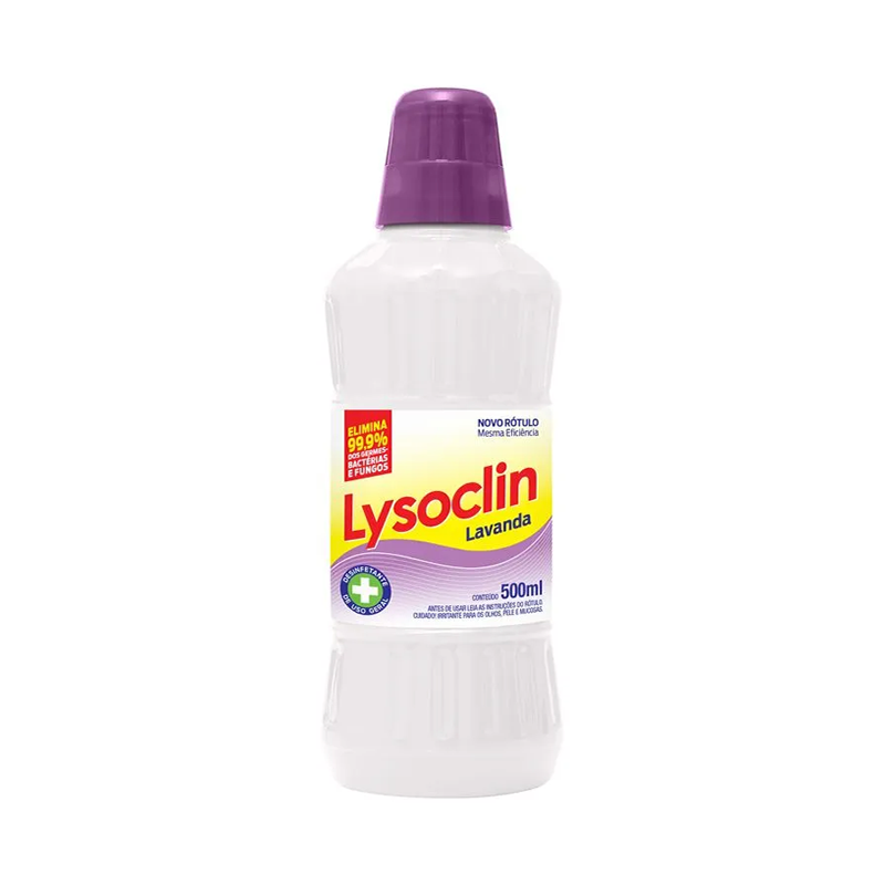 Desinfetante De Uso Geral Lysoclin Bruto Lavanda 500ml