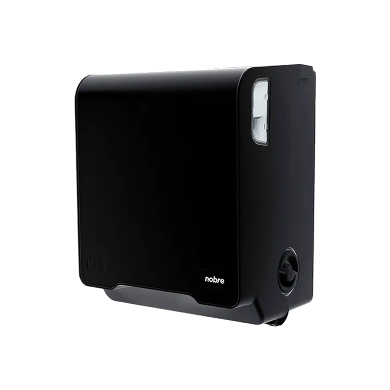 Dispenser Auto Corte Para Papel Toalha Bobina Preto Nobre