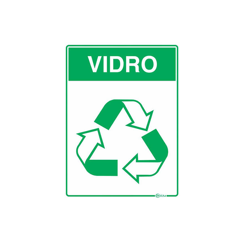 Adesivo Coleta Seletiva Vidro