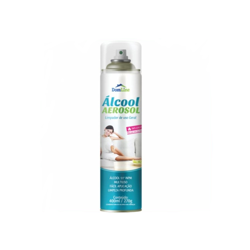 Álcool Aerossol Dom Line 400ml