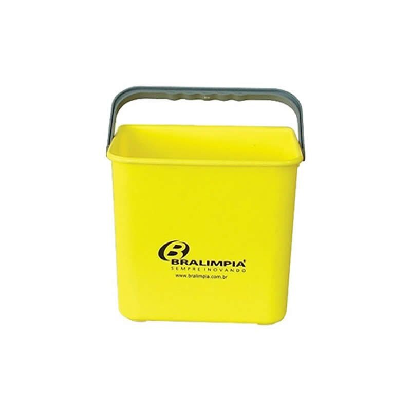 Balde 4 Litros Amarelo Bralimpia