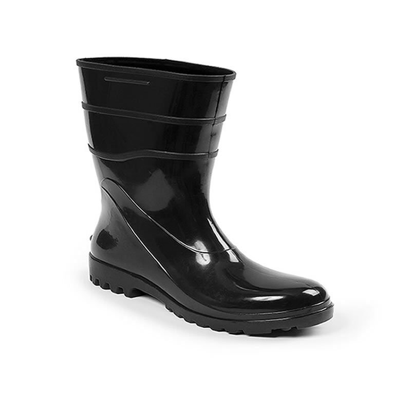 Bota em PVC Cano Curto Preta