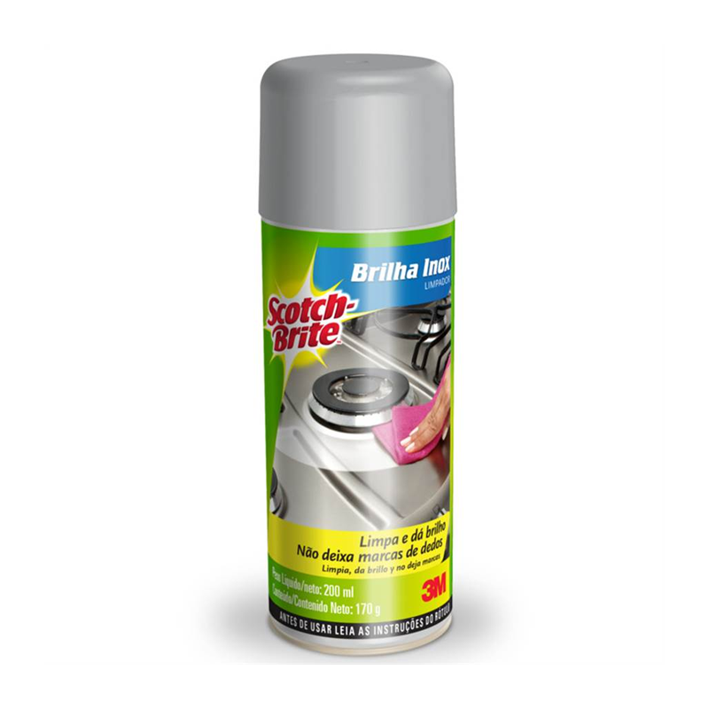 Brilha Inox Spray 200ml Scotch-Brite - Protelimp Distribuidora de