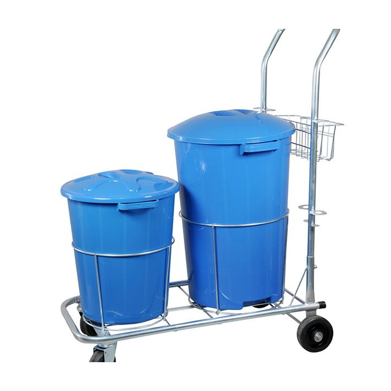 Carrinho Funcional para Limpeza com Dois Baldes G8